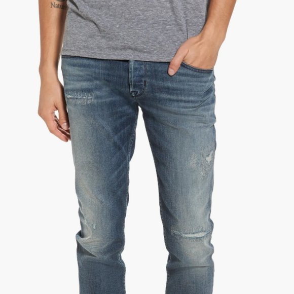 HUDSON JEANS Axl Skinny Fit Jeans Battery - Picture 2 of 13